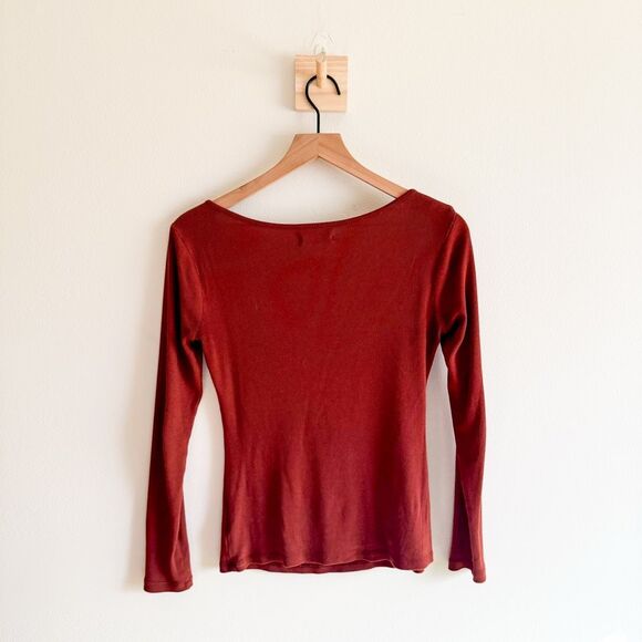 Madewell Fine Ribbed Sweetheart Tee Size S - Picture 6 of 8